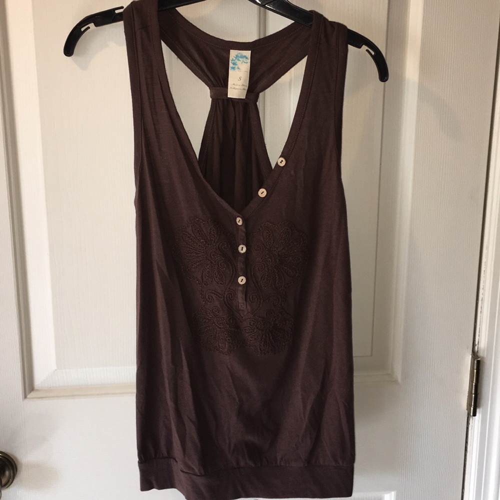 Anthropologie embroidered tank.